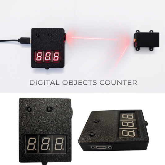 3 Digit Digital Objects Counter With Laser Module- FULLY ASSEMBLED