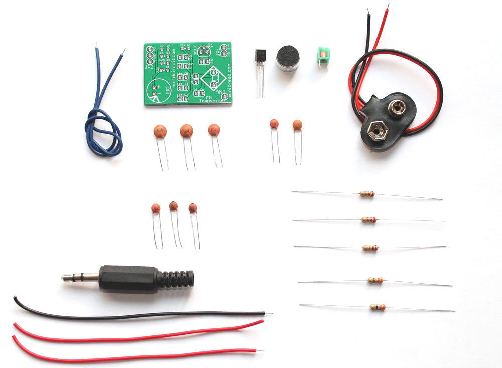 1 transistor FM Transmitter DIY learning kit