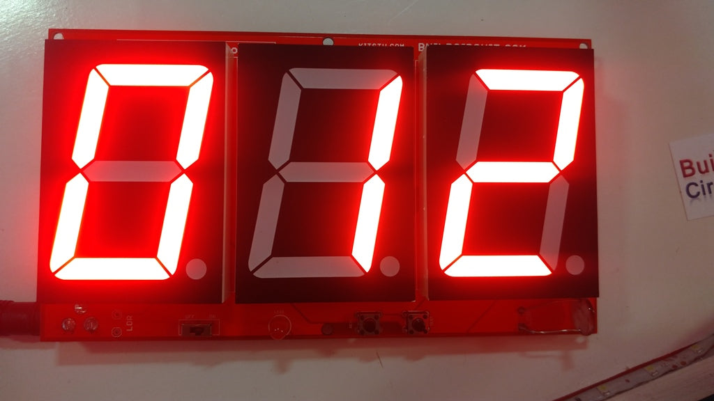 Photoresistor and Laser Operated Large Digital Objects Counter with 2.3" displays