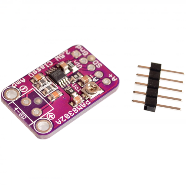 Modulo Amplificatore Audio Classe D PAM8302 – 2,5W Mono, 2-5,5V DC, Potenziometro Volume, Protezioni Termiche – Per Progetti Portatili E Battery Powered - 3