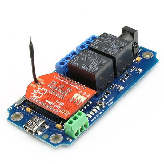 TOSR122 - 2 Channel Smartphone Wi-Fi Relay - (Password/Momentary/Latching)