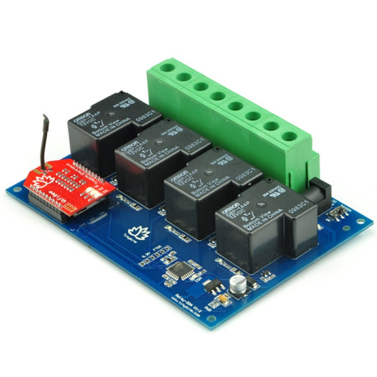 TSRW430- 4 Channel Wi-Fi Smartphone Controlled 30A Relay Board with Enclosure