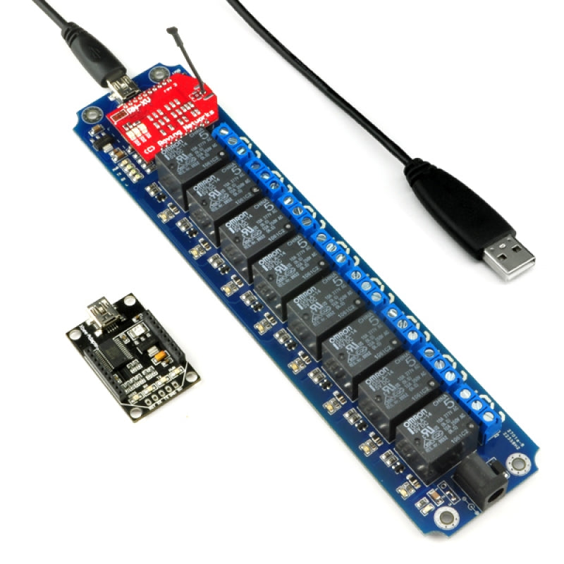 TOSR08 - 8 Channel Smartphone Relay Wi-Fi Remote Control Kit– BUILDCIRCUITS