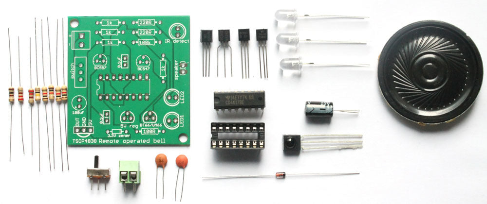 Bt66 Module Infrared Remote Operated Musical Bell DIY electronic Kit Using BT66 an ...