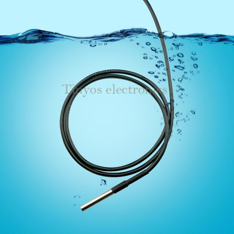 Waterproof Digital Thermal Probe Or Sensor DS18B20 (Length: 1 Meter)